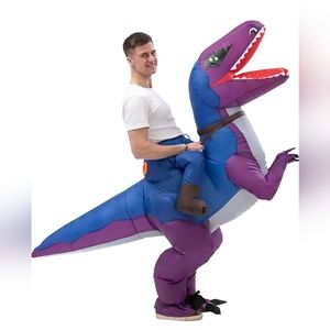 Joylane Purple Dinosaur Inflatable Costume Adult